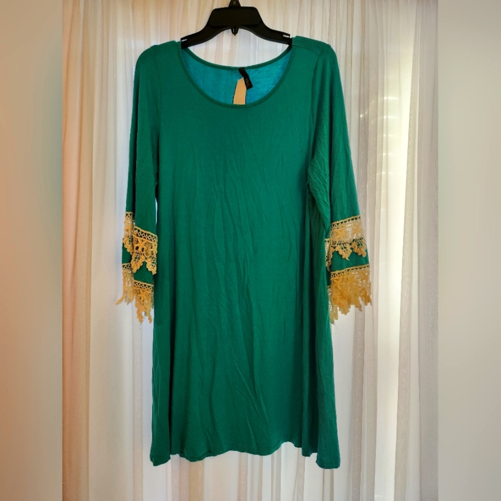 Voll Style Green woman dress XL